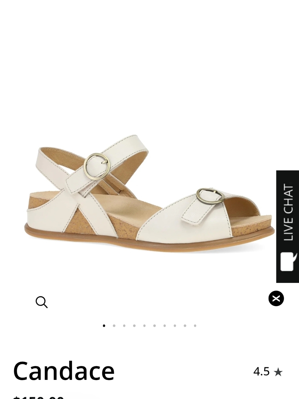 Dansko Candace Off White Perfect Spring Summer Sandals, New Model